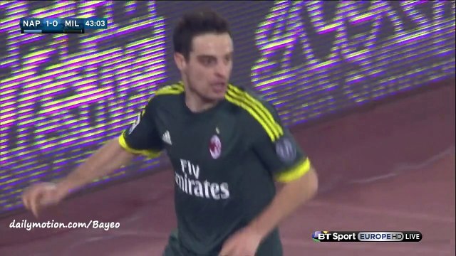 Napoli 1-1 AC Milan - 22-02-2016 (passe décisive de Faouzi Ghoulam)