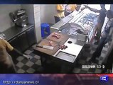 Karachi CCTV footage of robbery in a meat shop