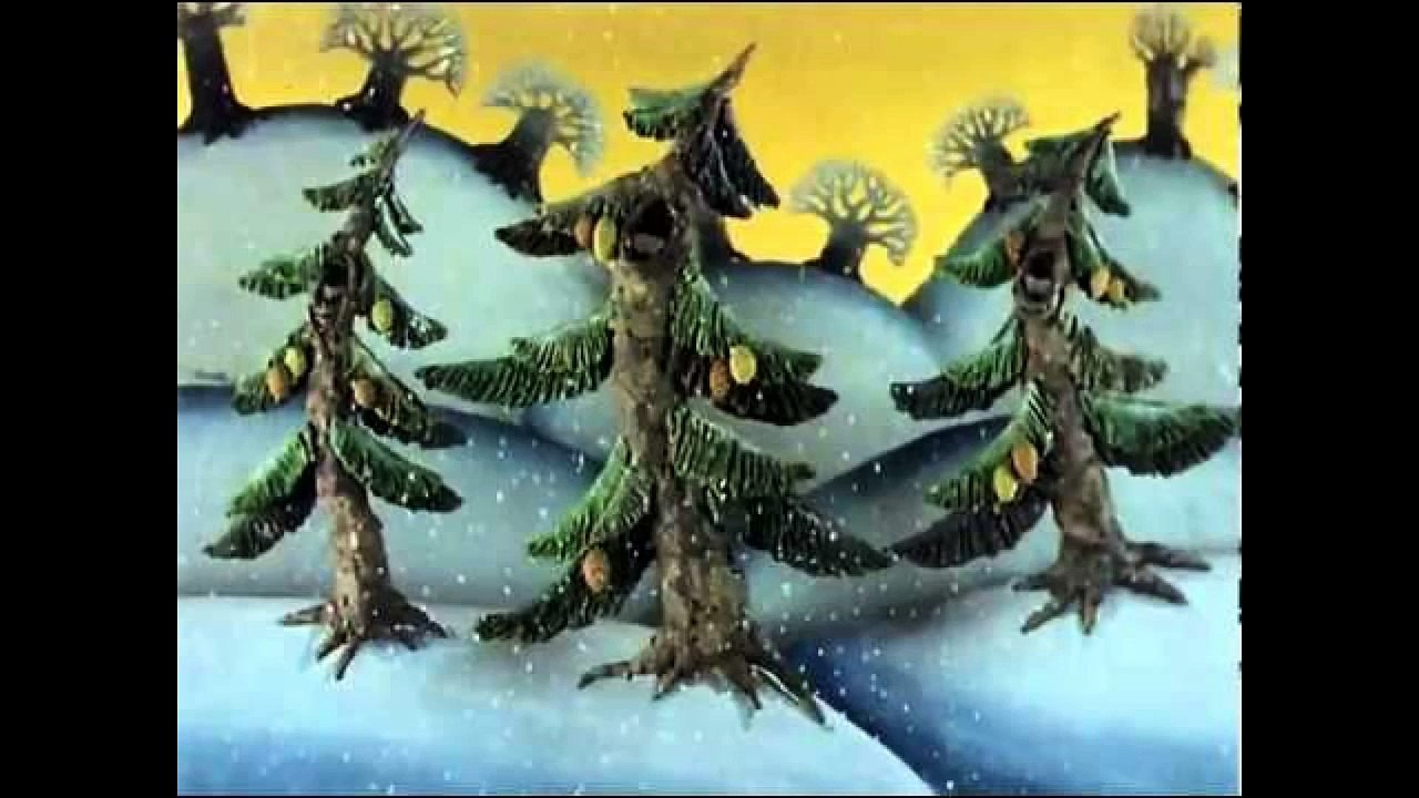 ♫ В лесу родилась елочка | Новогодние песни для детей (с субтитрами)