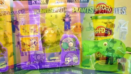 Play Doh Knex Plants Vs Zombies 3 Surprise Packs And Character Sets By Disney Cars Toy Club