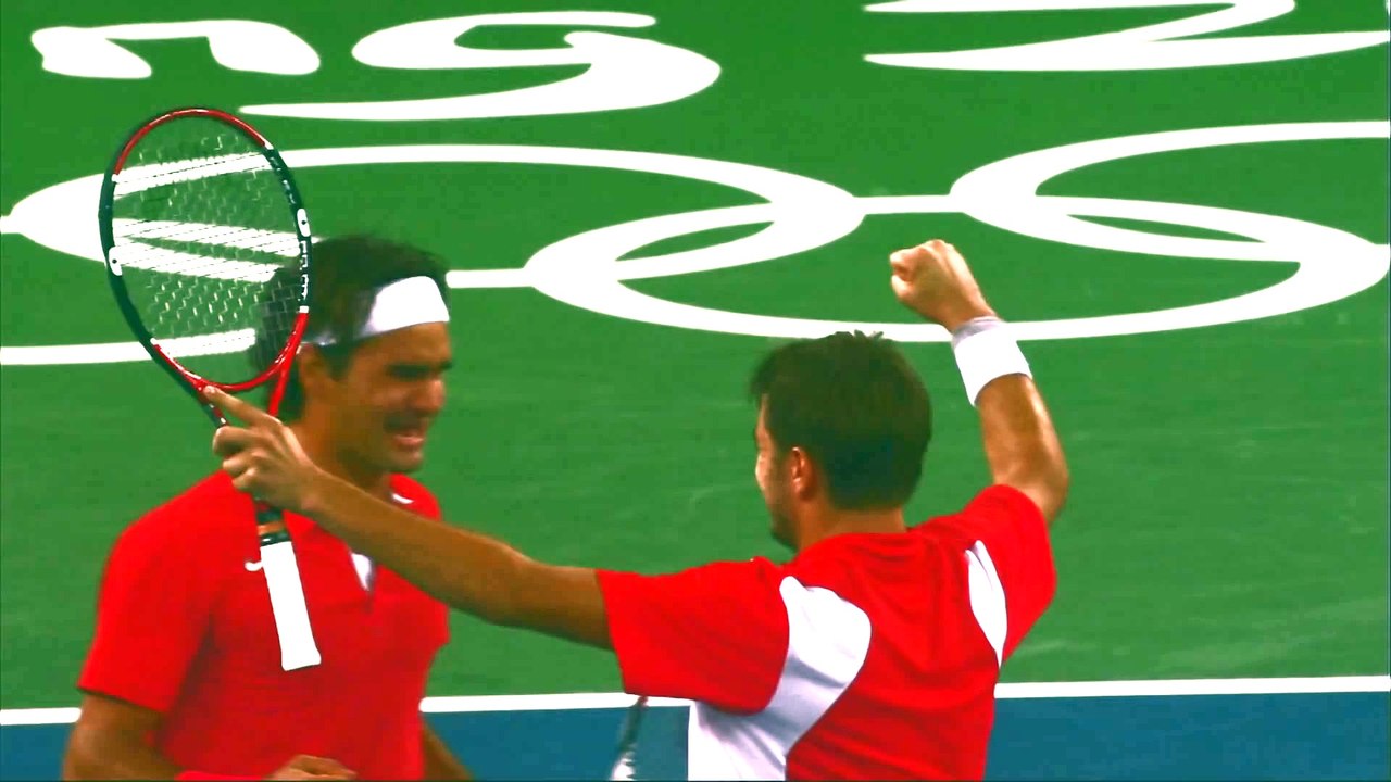 Federer & Wawrinka - 15 Seconds of Friendship _ Be