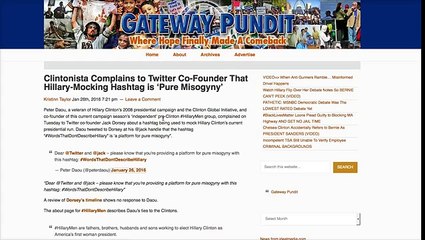Twitter Algorithmic Timeline to Censor Anti-Hillary Tweets - Orwellian Style Down the Memory Hole (News World)