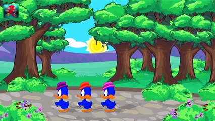Five Little Ducks - 5 Little Duck. Number Rhyme
