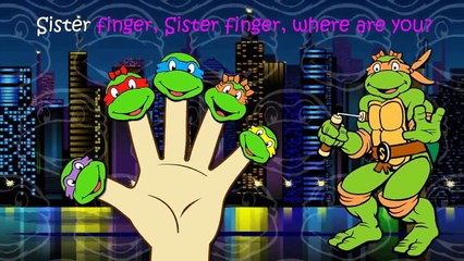 Ninja Turtles Finger Family Nursery Rhymes Lyrics