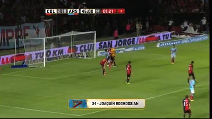 Gol de Boghossian. Colón 2 - Arsenal 1. Fecha 1. Primera División 2016