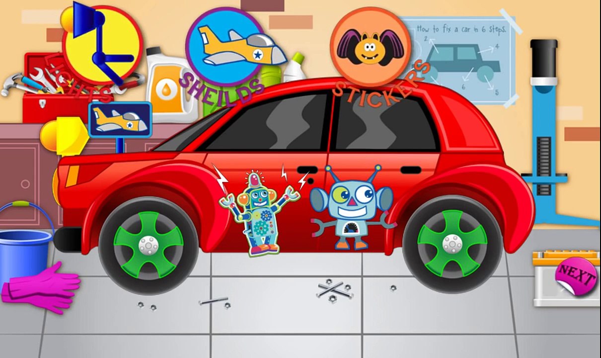 мультики про машинки Раскраска и Мойка машини, развивающий мультик для детей