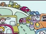 Drôles voitures dessin animé pour les enfants