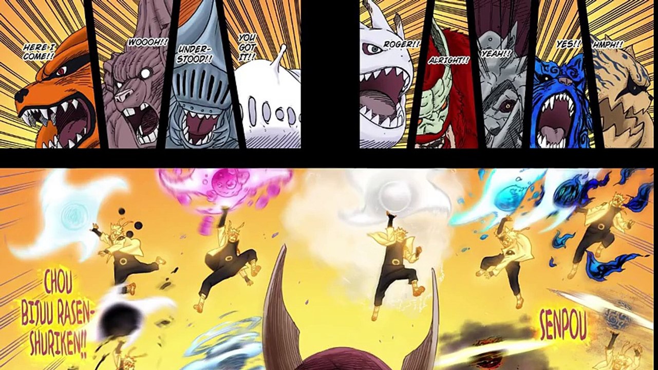 Kaguya VS Naruto, Sasuke, Kakashi and Sakura