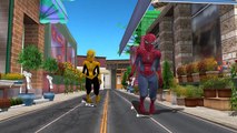 Yellow Spiderman Vs Spiderman Cartoons Singing Finger Family Nursery Rhymes For Children