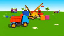 Toy Trucks MEET LEO JUNIOR! Tutitu style Kids 3D Educational Construction Cartoons for Ch