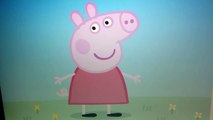 Peppa Pig sings Mr Potato is coming to town.