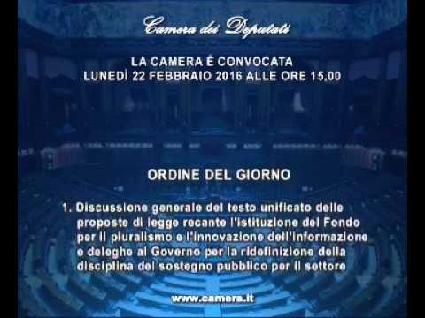 Roma - Camera - 17^ Legislatura - 574^ seduta (22.02.16)