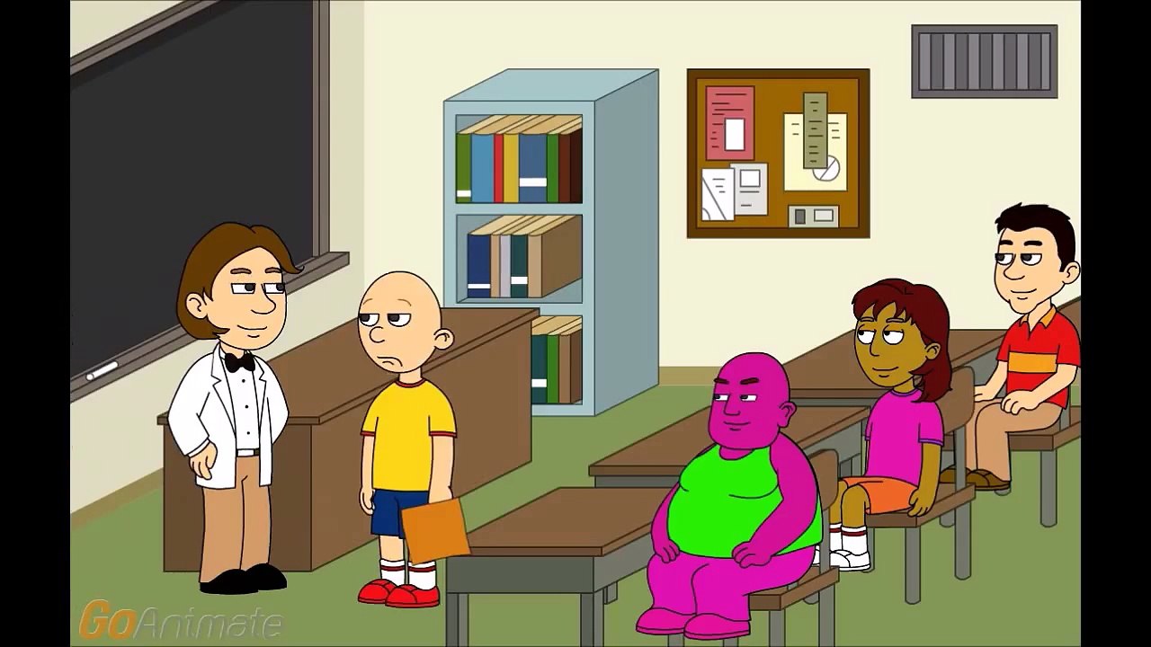 Caillou Goes to Chuck E Cheeses While Grounded and Get Grounded