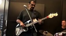 Innovative Slap Bass Solo-Jayen Varma Bassist with Jean Davoisne Drums