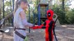 Små Heroes New Star WARS Rey vs Deadpool i Real Life | Den Træning Episode 2 | SuperHeroKids