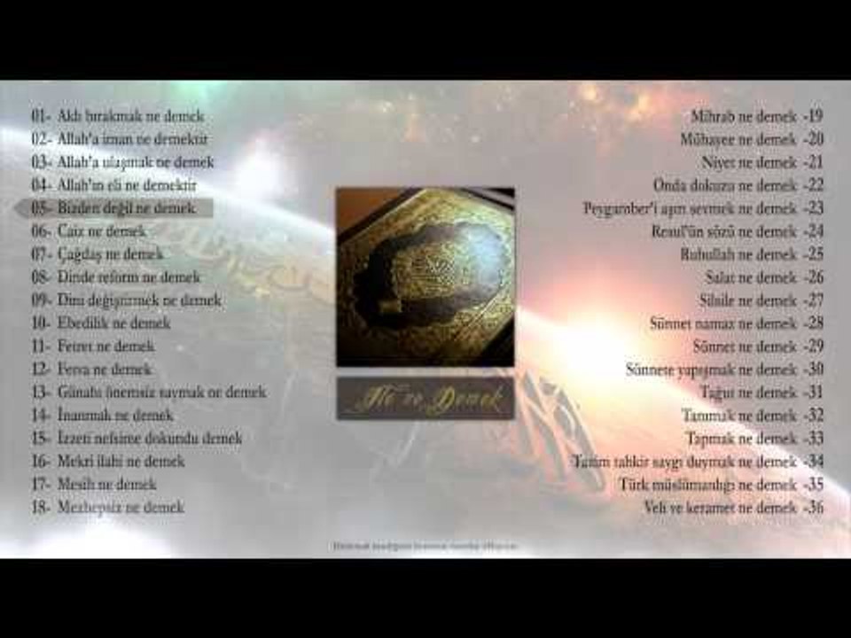 05 Bizden değil ne demek - Sorularla İslamiyet