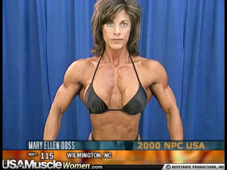 Mary Doss: Backstage Posing 2000 NPC USA