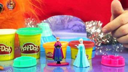 Disneys Frozen Play-Doh Sparkle Snow Dome Playset Make Olaf and Sven Hasbro