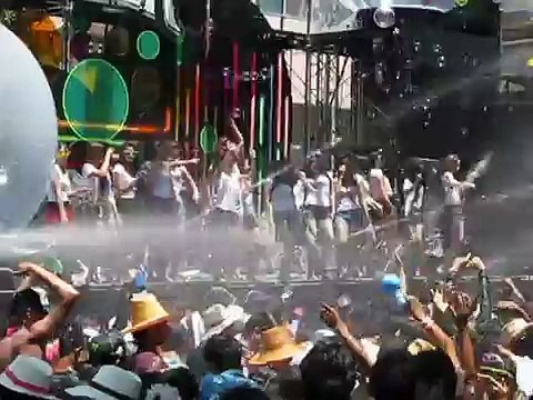 Sexy Thai girls celebrate Songkran in Beach Rd Pattaya Thailand, April 19