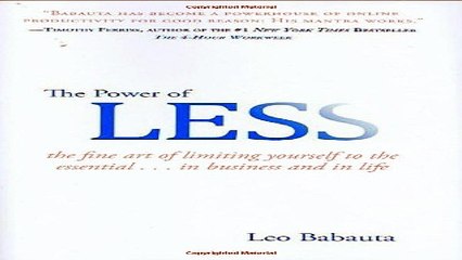 Read The Power of Less  The Fine Art of Limiting Yourself to the Essential   in Business and in