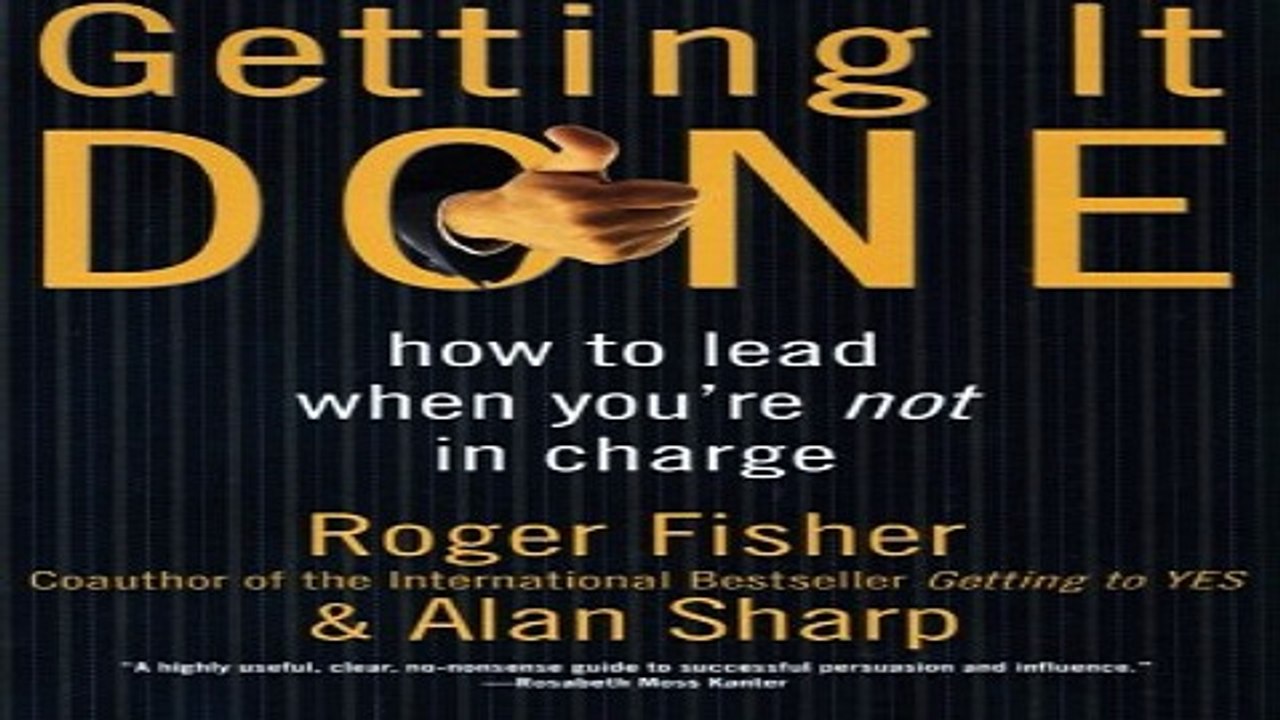 Read Getting It Done  How to Lead When You re Not in Charge Ebook pdf download
