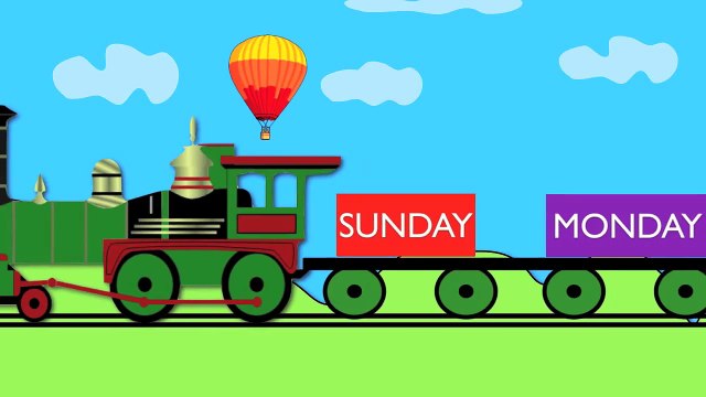 Days of the week train - Learning for kids