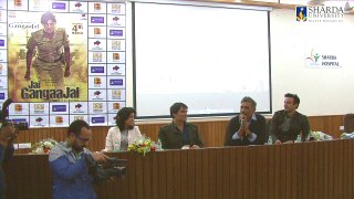 Film Jai GangaJal promotion at Sharda University.