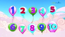 balloon 123 songs for children | number rhymes for babies | chidlren nursery rhymes for kindergarten