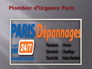 Plombier d’Urgence Paris