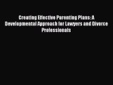 PDF Creating Effective Parenting Plans: A Developmental Approach for Lawyers and Divorce Professionals
