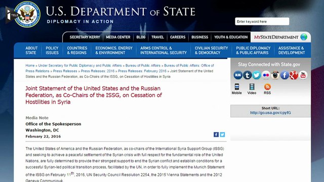 Etats-Unis et Russie annoncent un cessez-le-feu en Syrie le 27 février