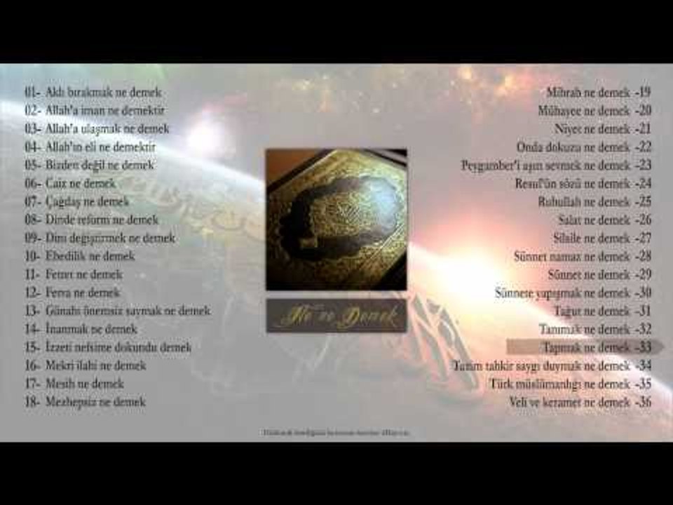 33 Tapmak ne demek - Sorularla İslamiyet