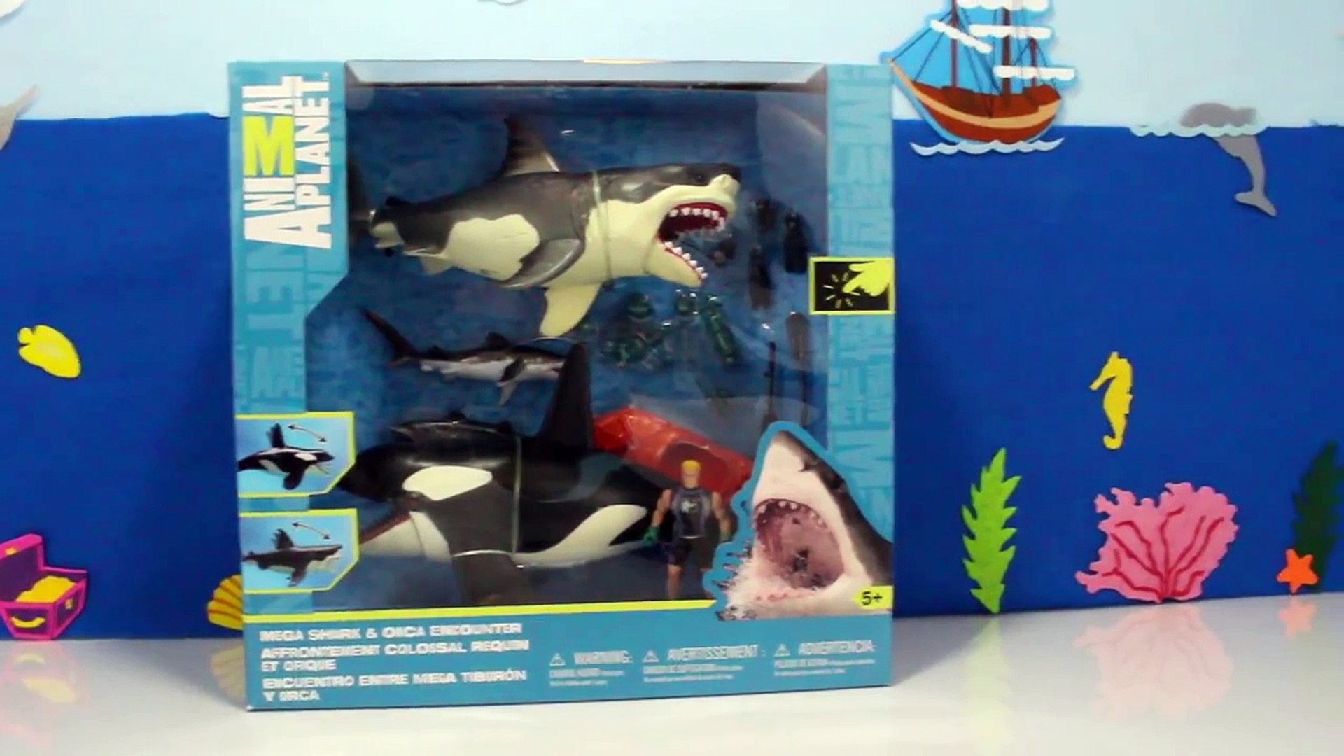 Great White Shark Attack + ORCA Killer Whale Toys Video Animal Planet -  video Dailymotion