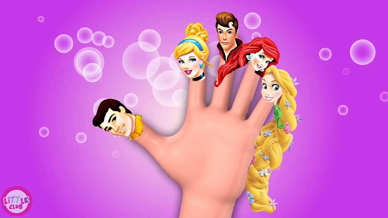 Disney Princess Finger Family Nursery Rhyme for Children