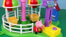 PEPPA PIG Family Park Balloon Ride TOY Playground With Zoe Zebra, George, Candy Cat DisneyCarToys