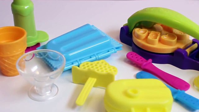 Play Doh Rainbow Popsicles Ice Cream Playdough Play-Doh Scoops n Treats Hasbro Toys Playset