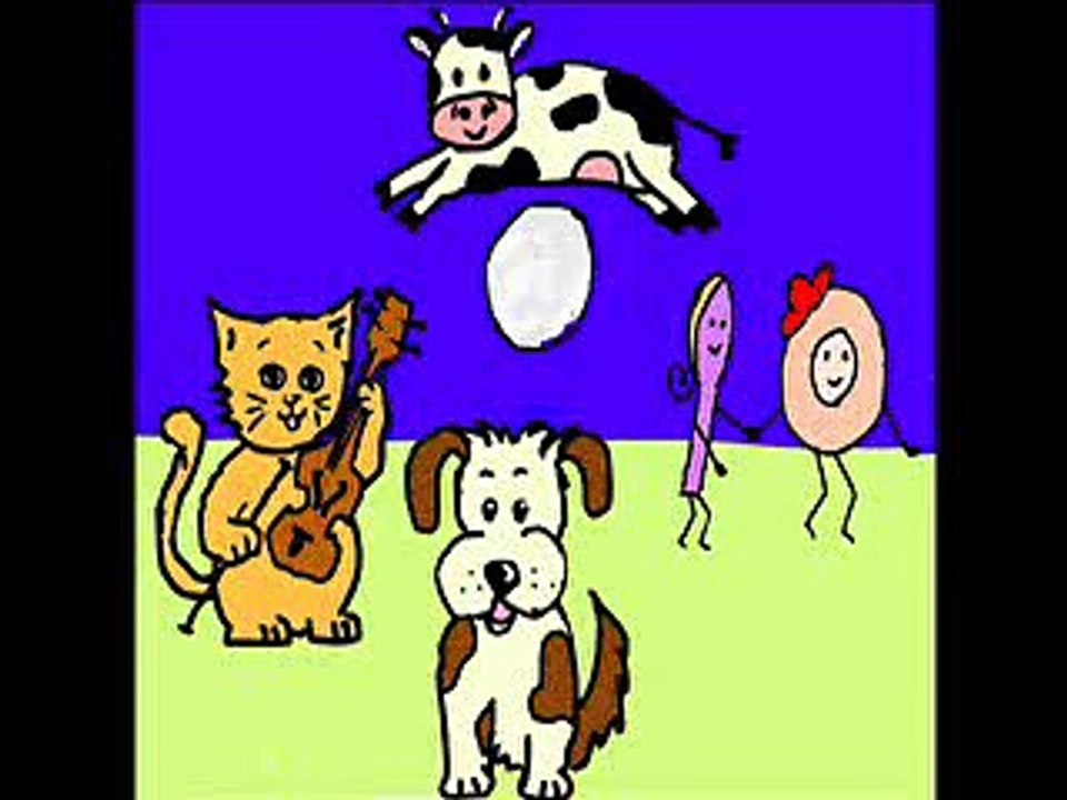 Hey Diddle Diddle, the Cat and the Fiddle nursery rhymes and baby songs