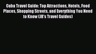 Read Cuba Travel Guide: Top Attractions Hotels Food Places Shopping Streets and Everything