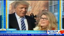 Nevada celebra los caucus republicanos con encuestas favorables al magnate estadounidense Donald Trump