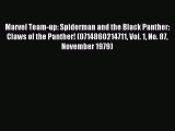 Download Marvel Team-up: Spiderman and the Black Panther: Claws of the Panther! (0714860214711