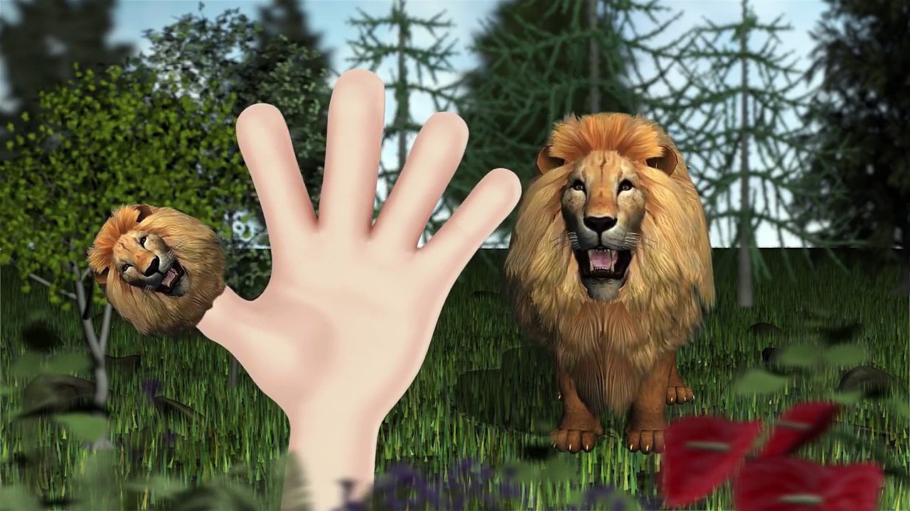 3D Wild Animals Finger Family | Daddy Finger 3D Nursery Rhyme | Animal Sketch Song For Children