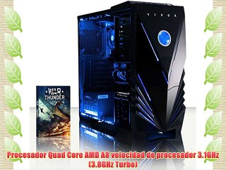 VIBOX Standard 3S - Gamer Gaming PC Desktop PC Ordenador de sobremesa con WarThunder Juego