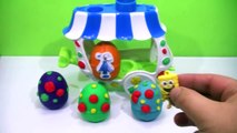 PLAY DOH KINDER EGGS!!- kinder surprise eggs peppa pig español and cars toys