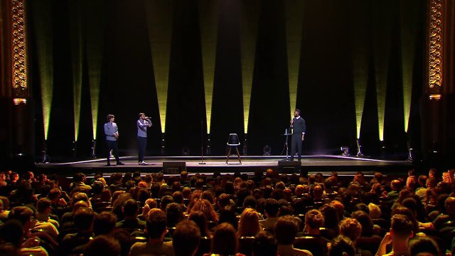 Thomas Ngijol, Orelsan et Gringe dans une battle de rap