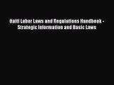 PDF Haiti Labor Laws and Regulations Handbook - Strategic Information and Basic Laws Free Books