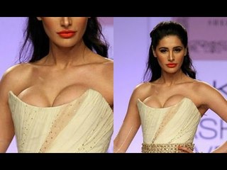 Nargis Fakhri Hot Bouncy Cleavage Exposed On Ramp