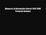 [PDF] Advances in Automotive Control 1995 (IFAC Postprint Volume) [Read] Full Ebook