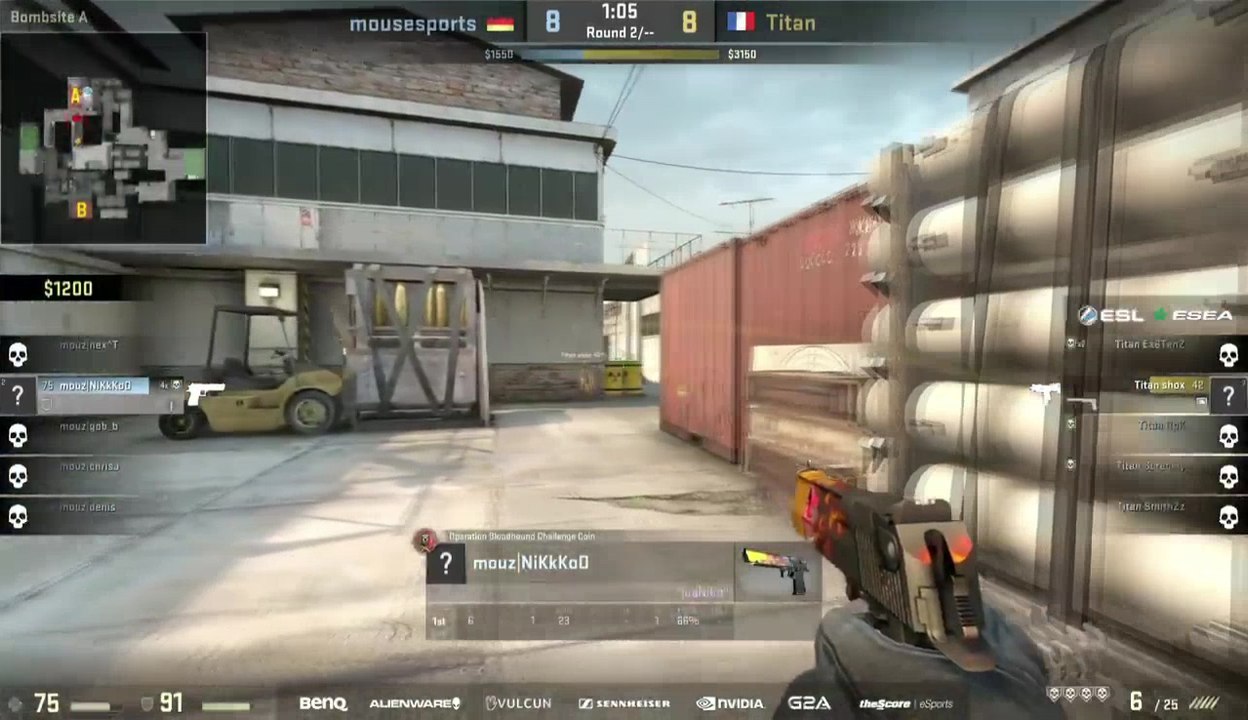 NiKo deagle 1V5 - Counter Strike Global Offensive