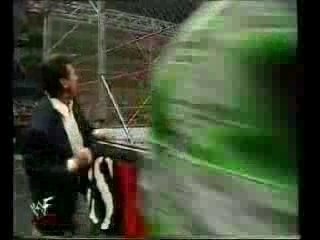 The rock vs shane before backlash 2000