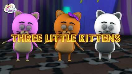 Three Little Kittens | Animation Rhymes Songs For Children